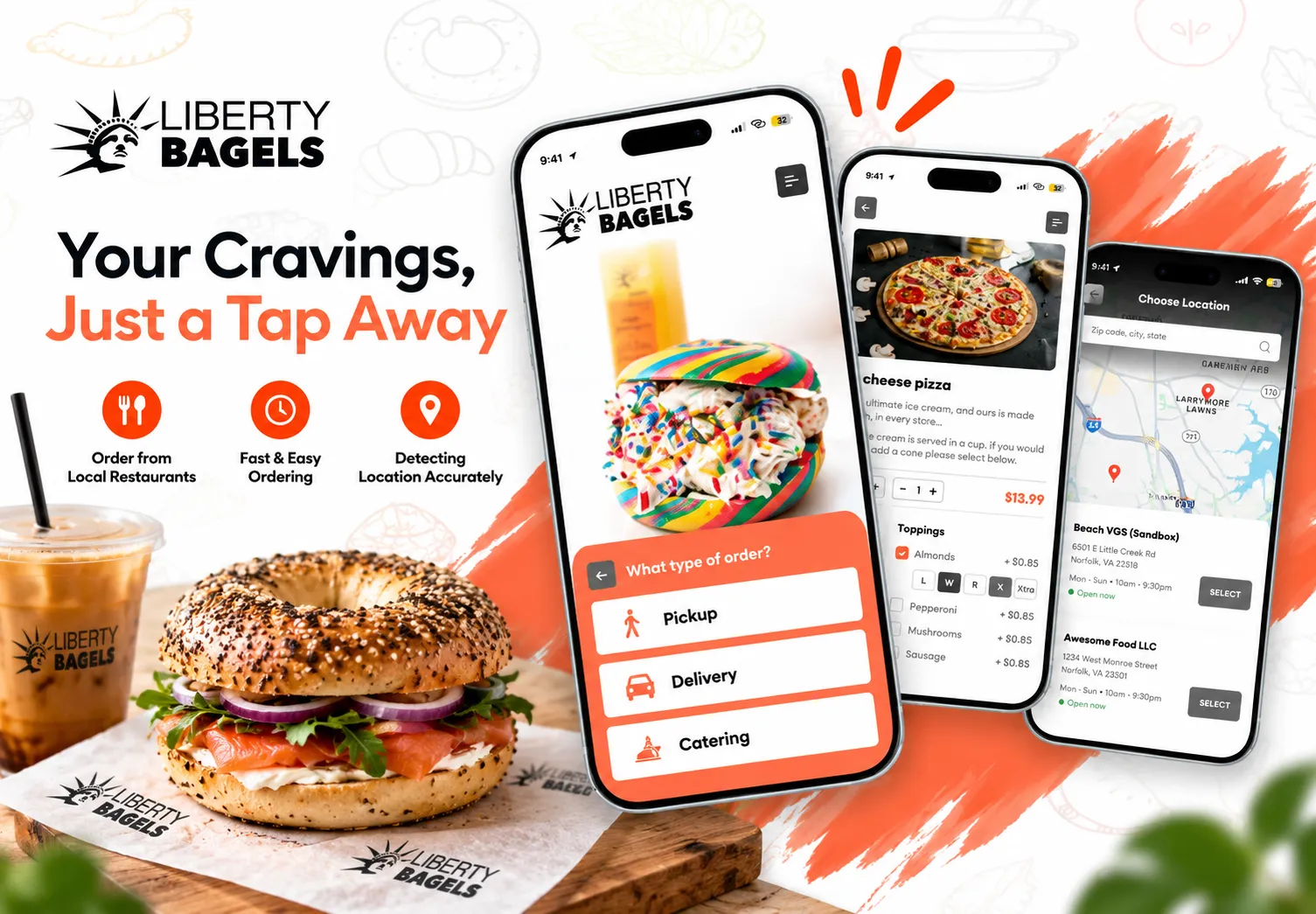 Liberty Bagels — Food & Beverage project by Craxinno Technologies